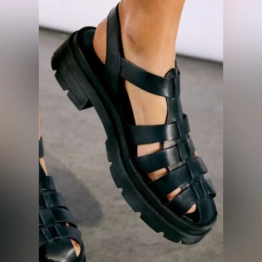 Free People Delaney Fisherman Platform Sandal - Picture 1 of 9